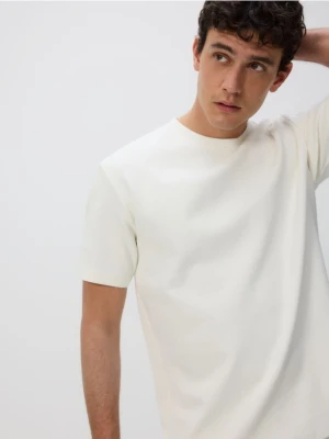 Reserved - T-shirt comfort fit - złamana biel