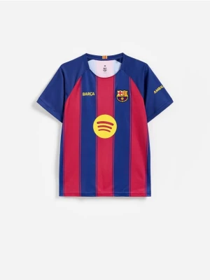 Reserved - T-shirt FC Barcelona - granatowy