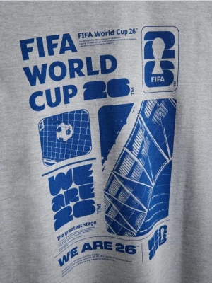 Reserved - T-shirt FIFA World Cup - jasnoszary