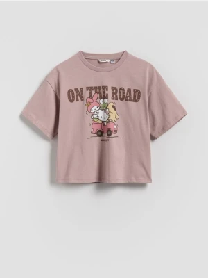 Reserved - T-shirt Hello Kitty and Friends - brązowy