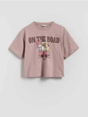 Reserved - T-shirt Hello Kitty and Friends - brązowy