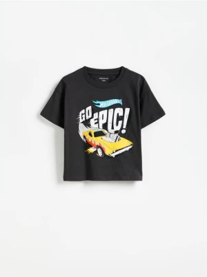 Reserved - T-shirt Hot Wheels - ciemnoszary