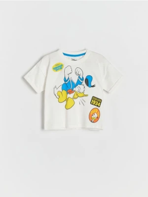 Zdjęcie produktu Reserved - T-shirt Kaczor Donald - złamana biel