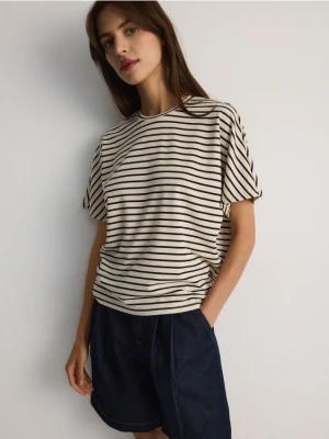 Reserved - T-shirt kimono z modalem - wielobarwny