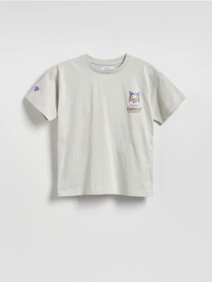 Reserved - T-shirt Kuromi - jasnoszary