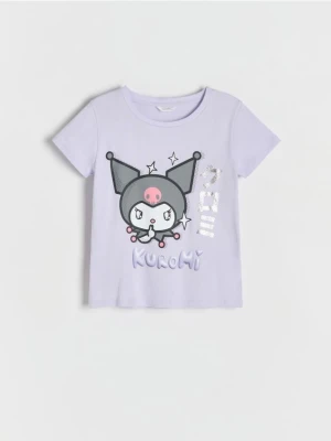 Reserved - T-shirt Kuromi - lawendowy