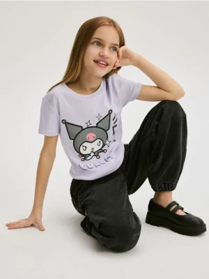 Reserved - T-shirt Kuromi - lawendowy