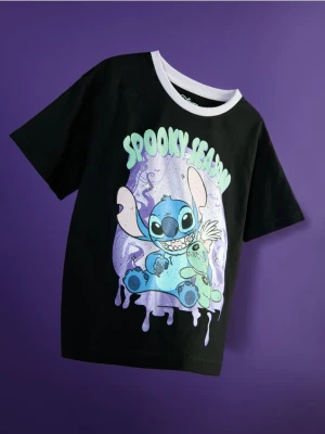Reserved - T-shirt Lilo i Stitch - czarny