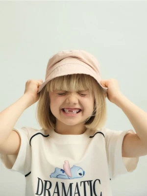 Reserved - T-shirt Lilo i Stitch - złamana biel