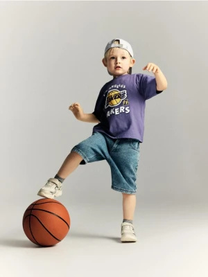 Reserved - T-shirt Los Angeles Lakers NBA - fioletowy