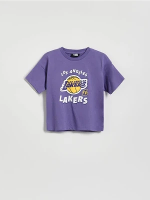 Reserved - T-shirt Los Angeles Lakers NBA - fioletowy