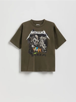 Reserved - T-shirt Metallica - zielony