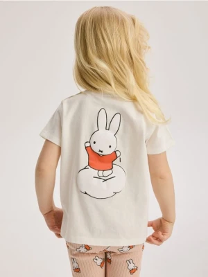 Reserved - T-shirt Miffy - złamana biel