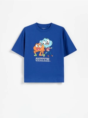 Reserved - T-shirt Niesamowity Świat Gumballa - niebieski