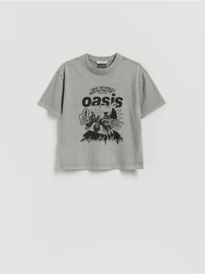 Reserved - T-shirt Oasis - ciemnoszary