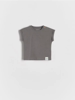Reserved - T-shirt oversize - ciemnoszary