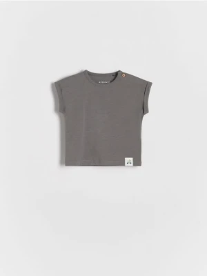 Reserved - T-shirt oversize - ciemnoszary