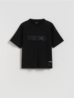 Reserved - T-shirt oversize - czarny