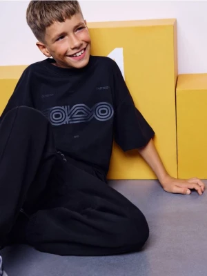 Zdjęcie produktu Reserved - T-shirt oversize - czarny