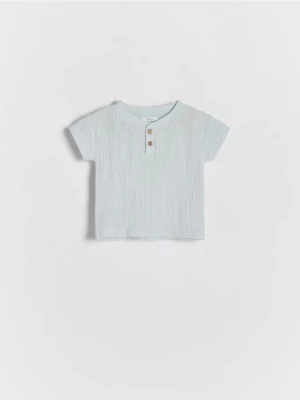 Reserved - T-shirt oversize - jasnoniebieski