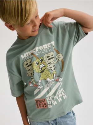 Reserved - T-shirt oversize Minecraft - jasnozielony