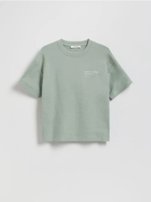 Reserved - T-shirt oversize - morski