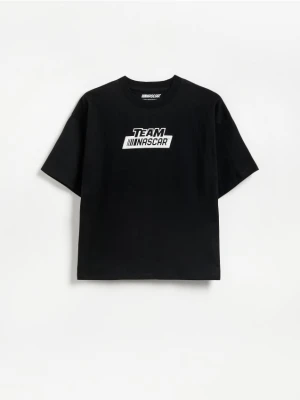 Reserved - T-shirt oversize Nascar - czarny