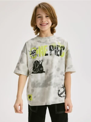 Zdjęcie produktu Reserved - T-shirt oversize One Piece - jasnoszary