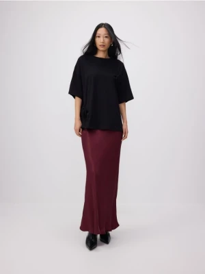 Reserved - T-shirt oversize z aplikacjami - czarny