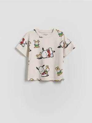 Reserved - T-shirt Pochacco - beżowy