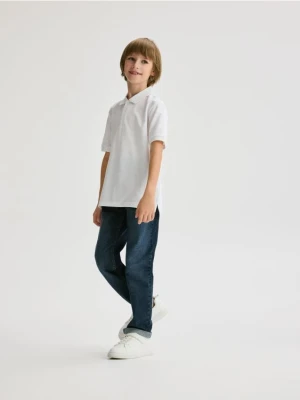 Reserved - T-shirt polo - biały