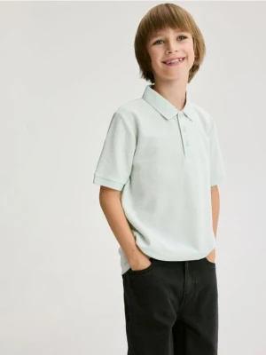 Reserved - T-shirt polo - jasnoniebieski