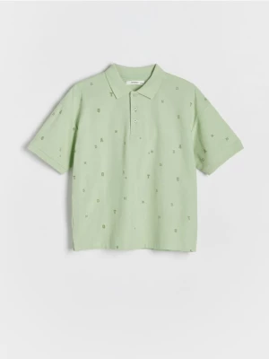 Reserved - T-shirt polo - jasnozielony