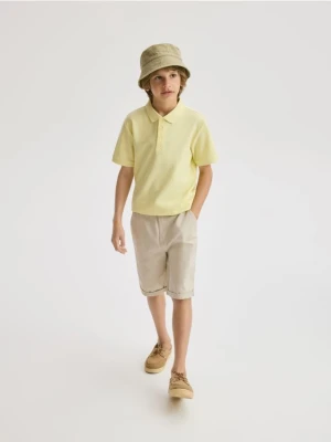 Reserved - T-shirt polo - jasnożółty