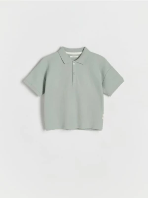 Reserved - T-shirt polo oversize - miętowy