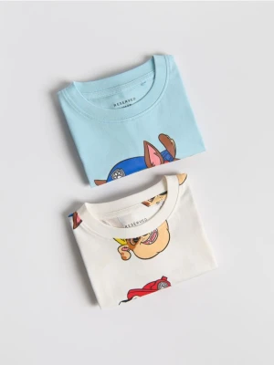 Reserved - T-shirt Psi Patrol 2 pack - złamana biel