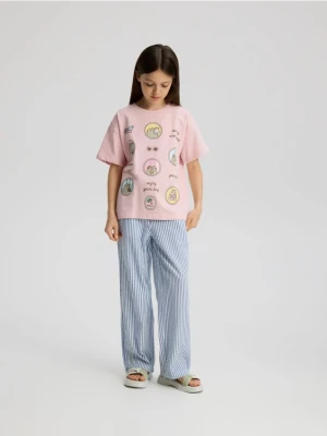 Reserved - T-shirt Pusheen - pastelowy róż