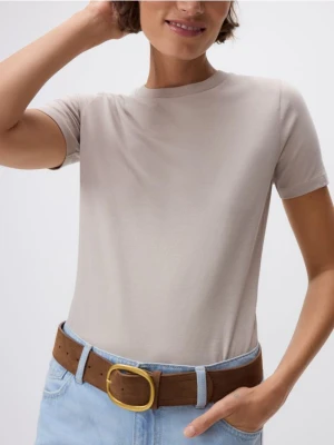 Reserved - T-shirt regular - beżowy