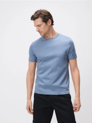 Reserved - T-shirt regular fit z lyocellem - niebieski
