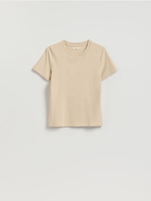 Reserved - T-shirt regular - kremowy