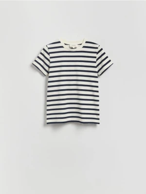 Reserved - T-shirt regular w paski - wielobarwny