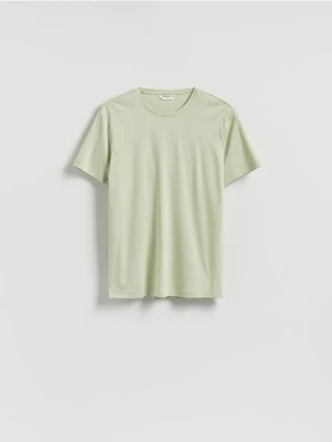 Reserved - T-shirt regular z modalem - jasnozielony