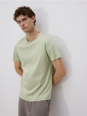 Reserved - T-shirt regular z modalem - jasnozielony