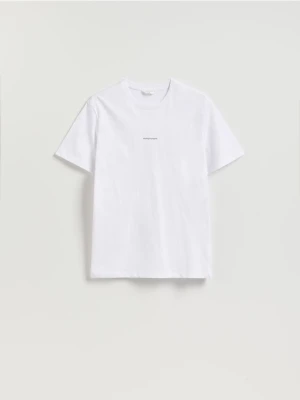 Reserved - T-shirt regular z nadrukiem - biały
