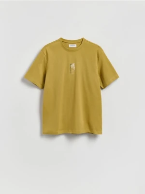 Reserved - T-shirt regular z nadrukiem - jasny zielony