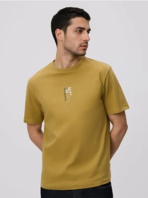 Zdjęcie produktu Reserved - T-shirt regular z nadrukiem - jasny zielony