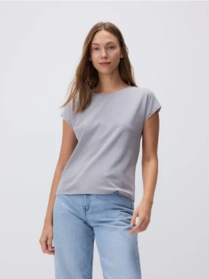 Reserved - T-shirt regular ze zdobieniem - ciemnoszary