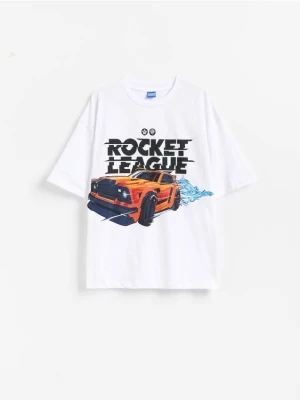 Reserved - T-shirt Rocket League - biały