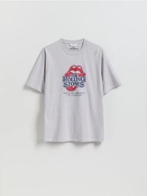Reserved - T-shirt ROLLING STONES - jasnoszary