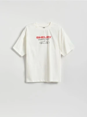 Reserved - T-shirt Shelby - złamana biel